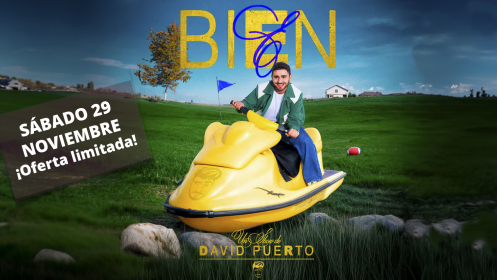 Entradas David Puerto. Bien. Vigo. Sábado 29 noviembre ¡Oferta limitada!